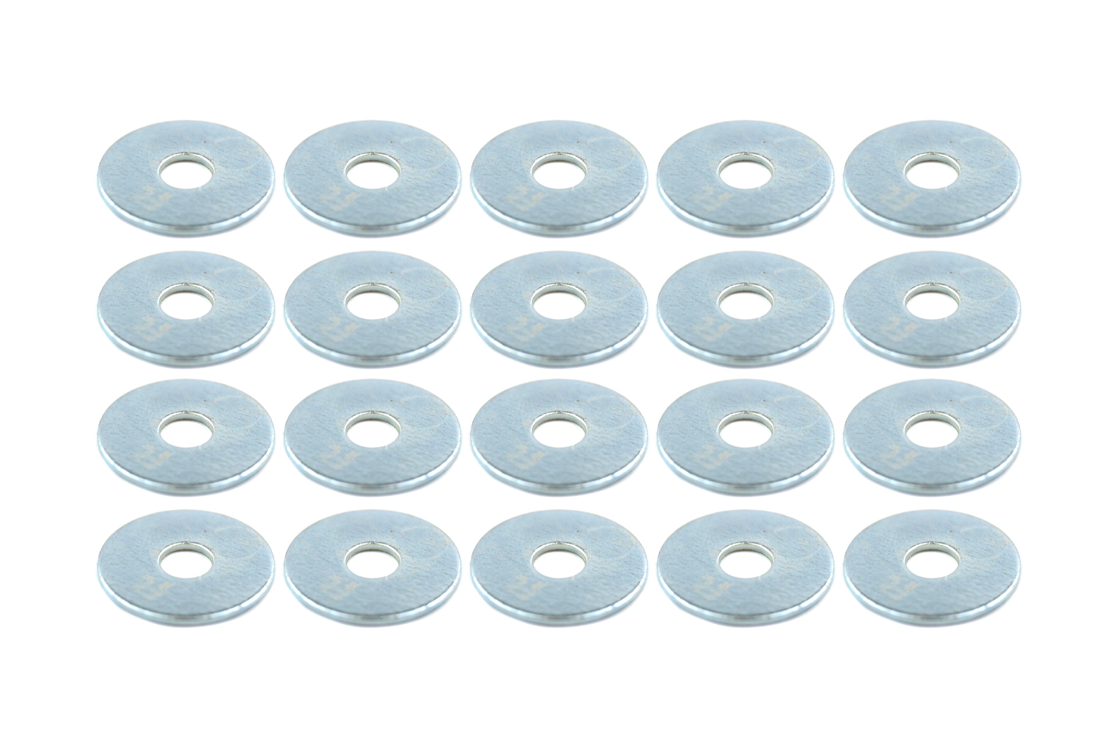 WASHERS PENNY 6mm x 20mm STEEL PACK OF 20 BRIGHT ZINC PLATED