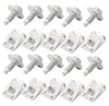 10pcs Sets M6 Hex Bolt with Washer & U-Nuts Universal Flat Washer Hex Screw Carbon Steel Panel U-NUT