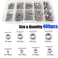 ASSORTED HEXAGON NUT SET M2-M10 ZINC-PLATED 405PCS ORGANISER CASE