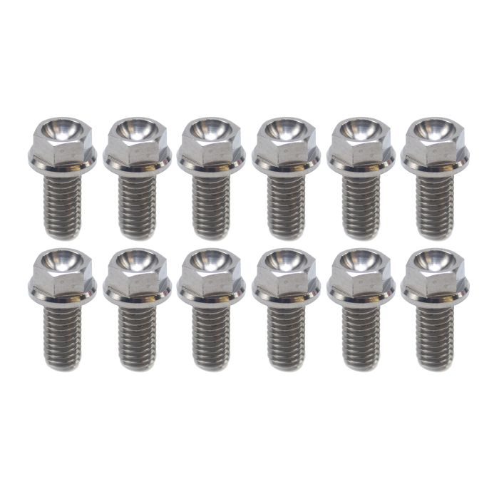 BOLT DISC TITANIUM FRONT & REAR, / PACK OF 12