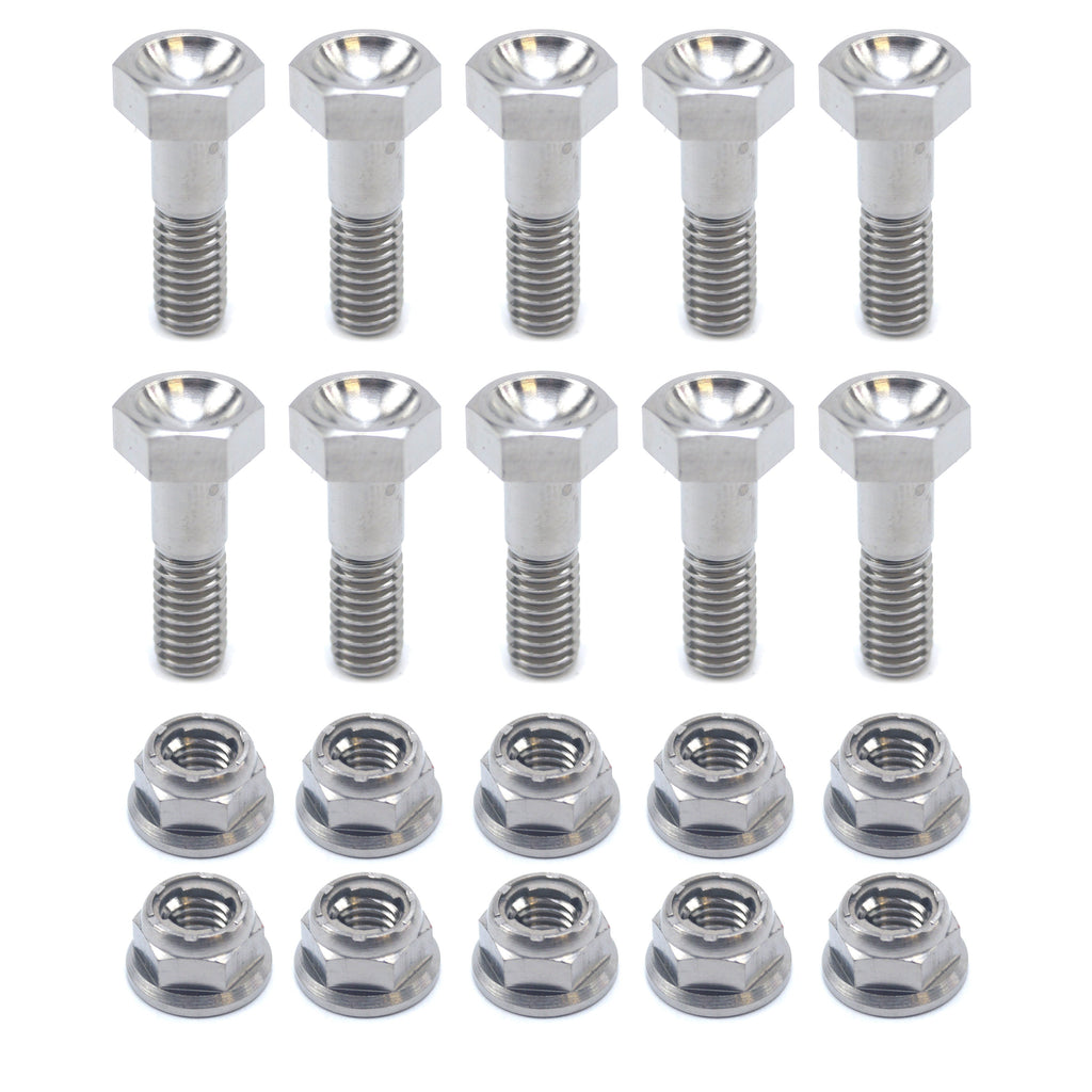 TI GR5 BOLTS DISC HONDA KIT/10, TITANIUM FRONT & REAR KIT 95>2021, / FIR BRAND