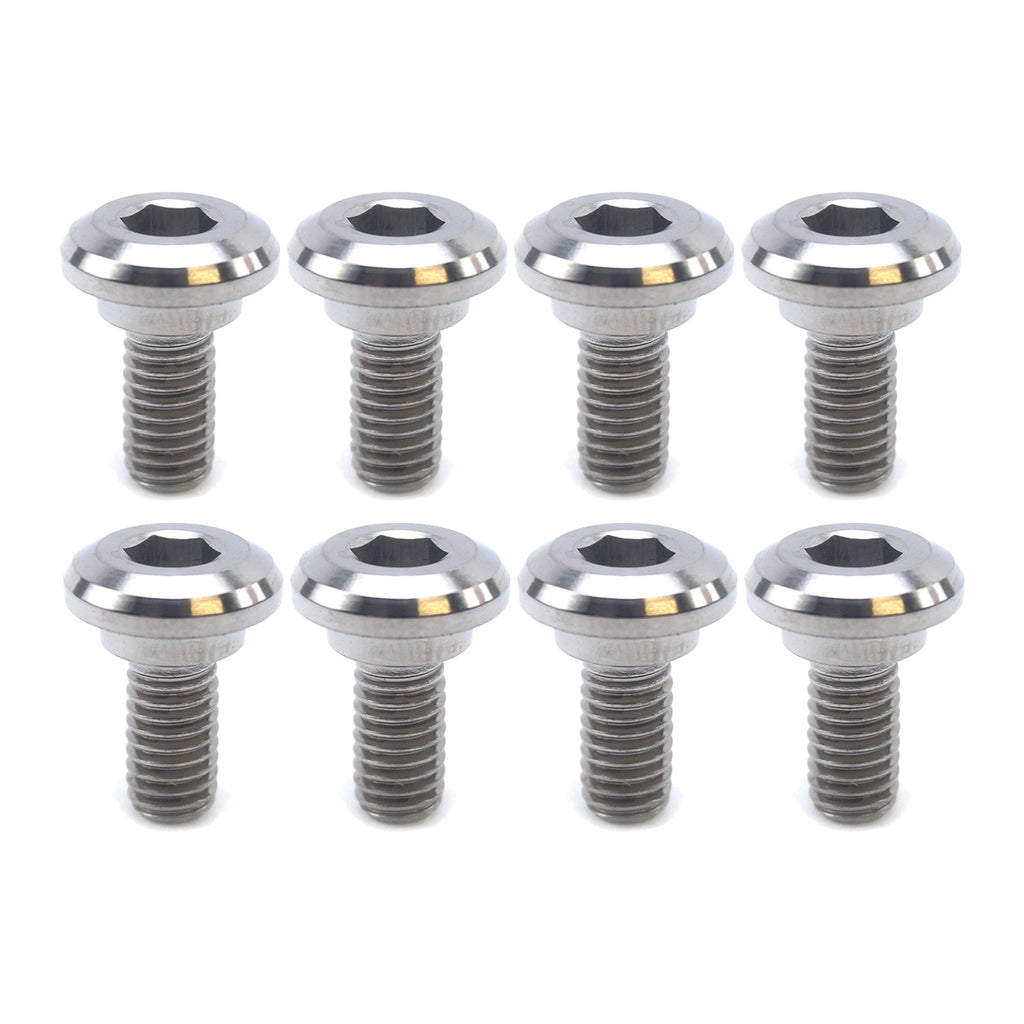 TI GR5 BOLTS DISC KAW/SUZ KIT/8, TITANIUM FRONT & REAR RM KX KXF, / FIR BRAND