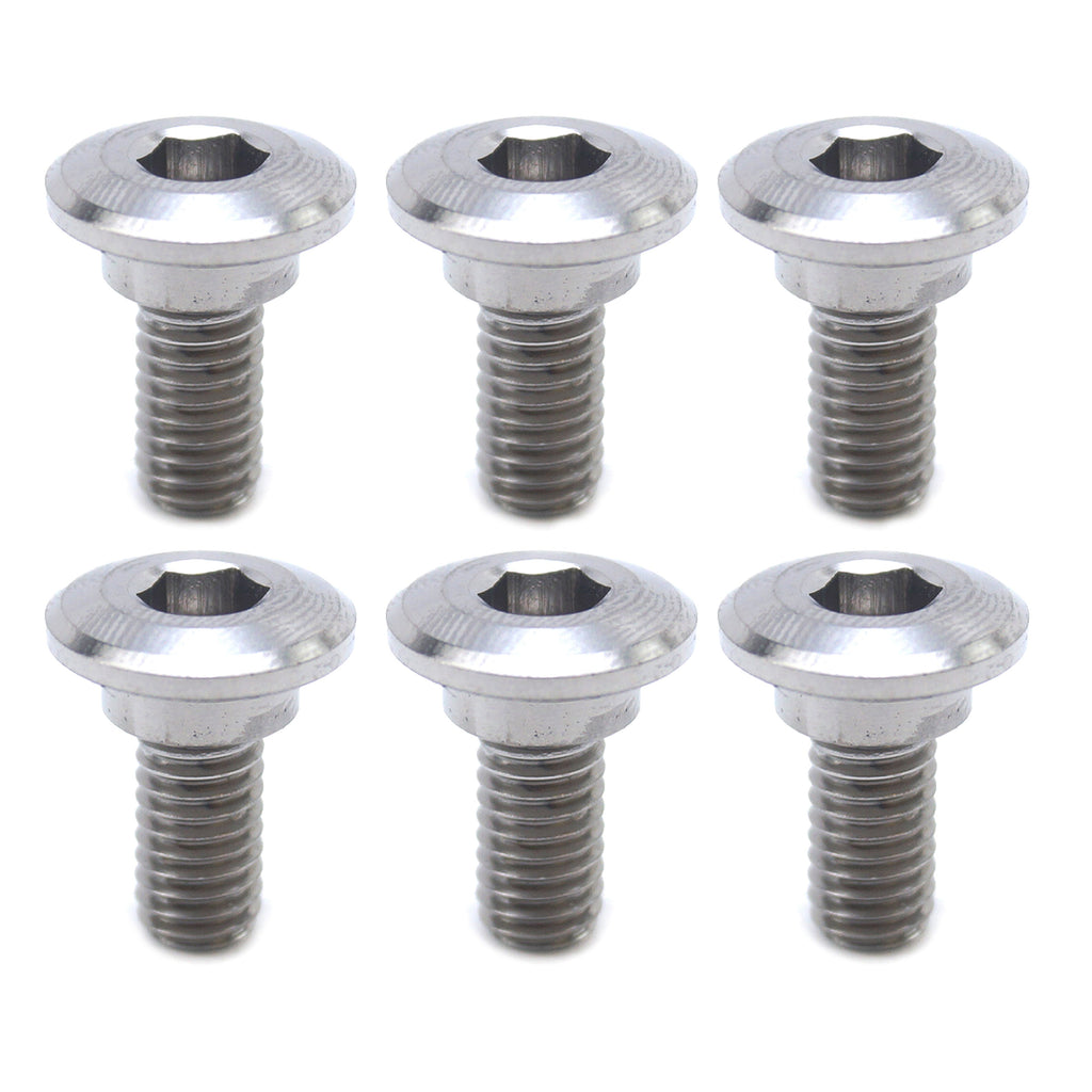 GR5 BOLT DISC M6 x 14mm BOSS 8.9, TITANIUM / PACK 6 / 92151-1799