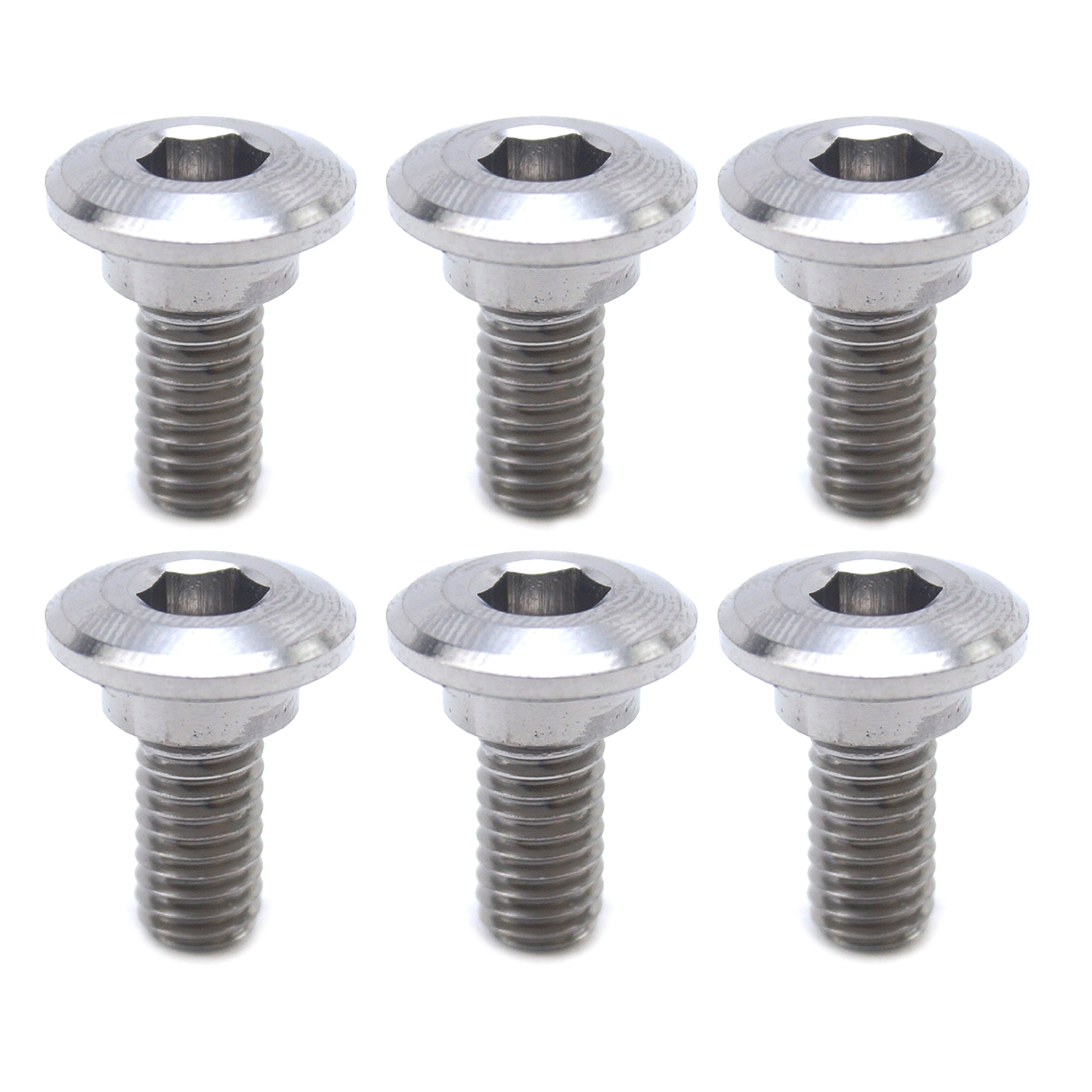 GR5 BOLT DISC M6 x 14mm BOSS 8.9, TITANIUM / PACK 6 / 92151-1799