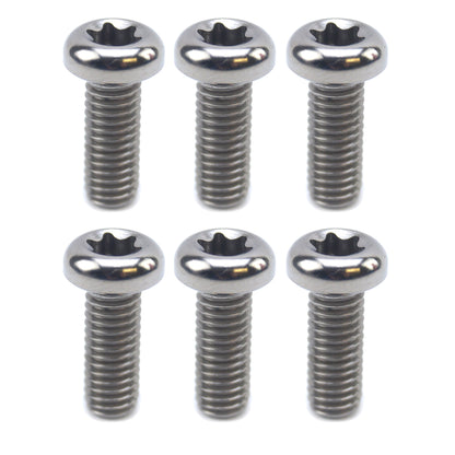 BOLT DISC M6x16mm HD TORX PK6, TITANIUM GRADE 5 /PACK OF 6
