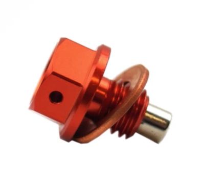 MAGNETIC OIL DRAIN PLUG M10x1.50, ORANGE