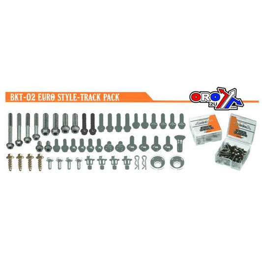 KIT DE TORNILLOS ESTILO KTM/HUS DE FÁBRICA, KIT TODOTERRENO PAQUETE DE PISTA, BKT-02