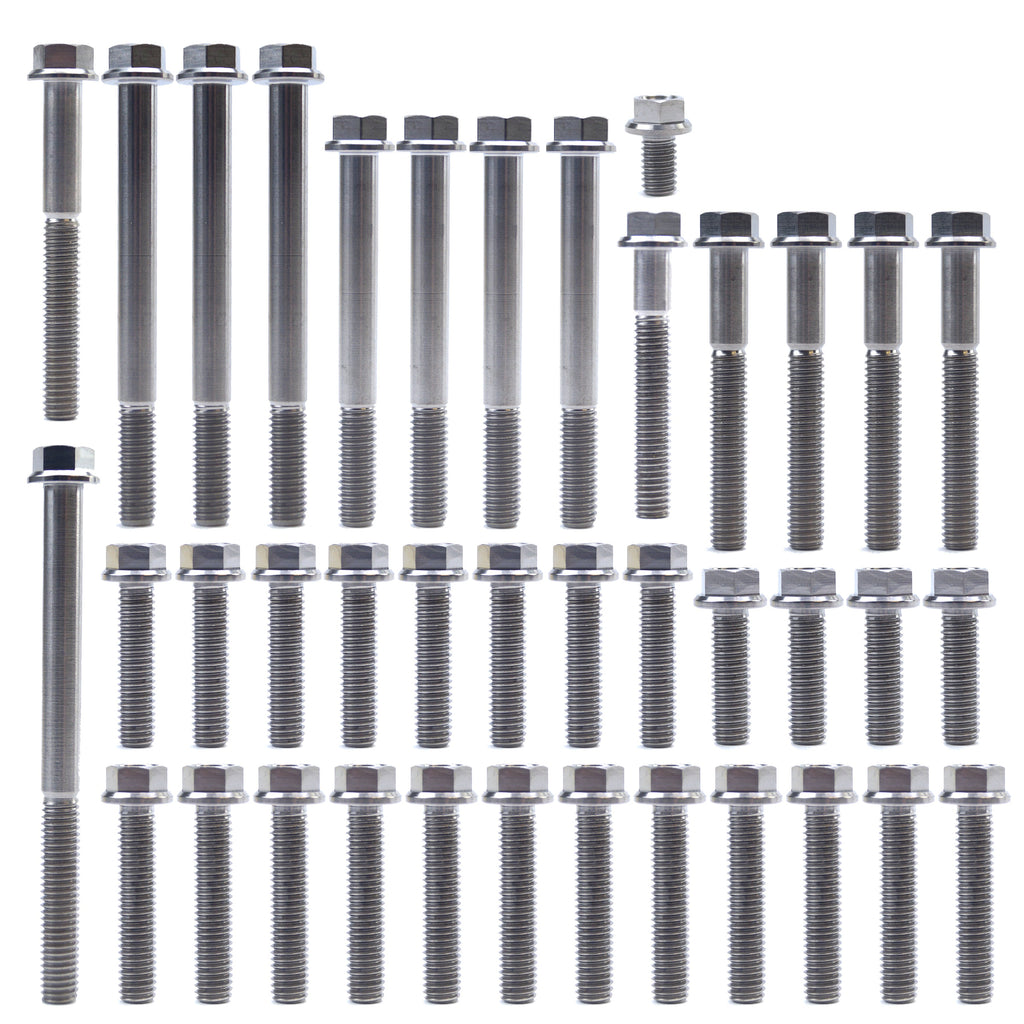 YAMAHA YZ 125 TITANIUM ENGINE BOLT KIT, KIT SIZE 39 BOLTS !!! MADE TO ORDER !!!