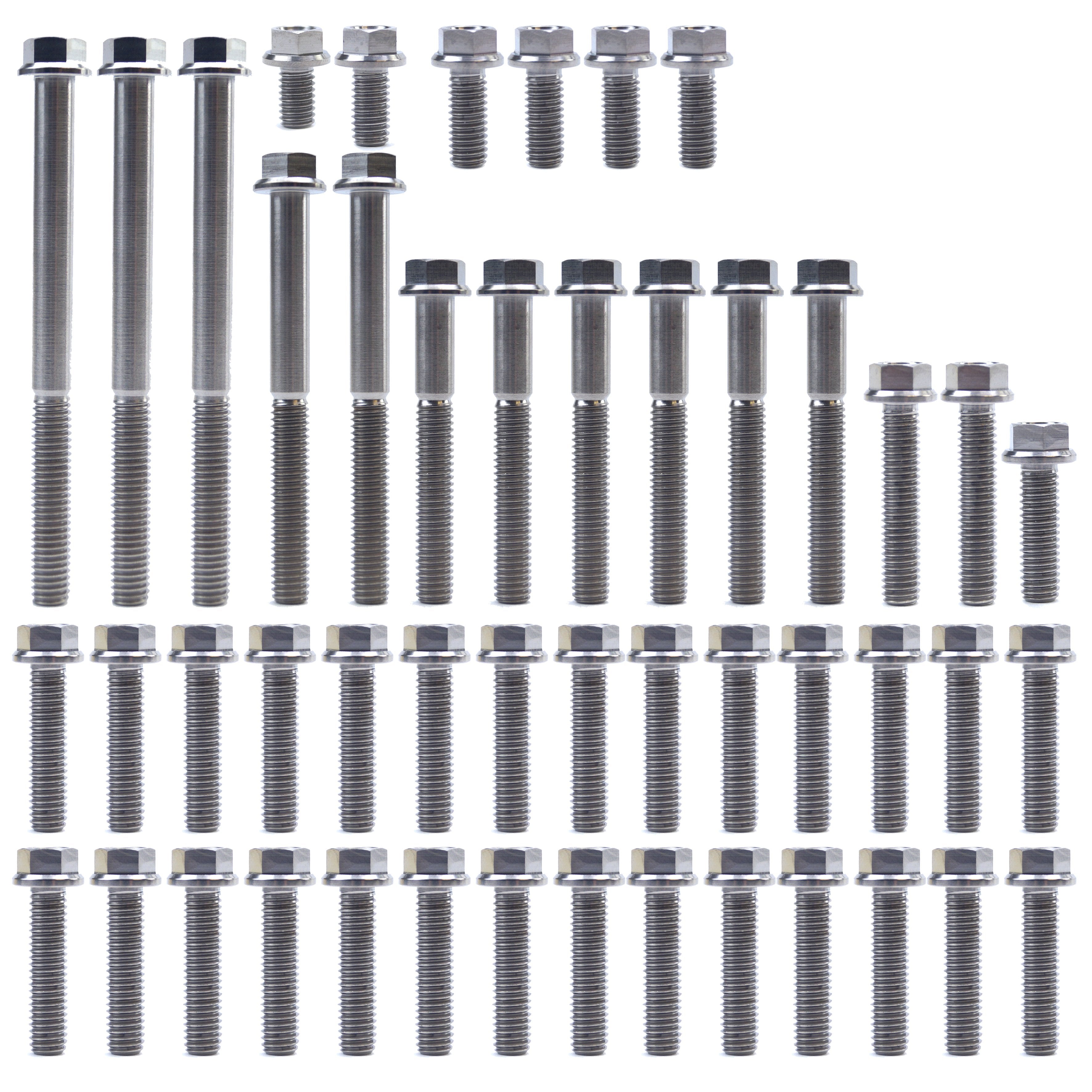 YAMAHA YZ 250 F TITANIUM ENGINE BOLT KIT, KIT SIZE 50 BOLTS !!! MADE TO ORDER !!!