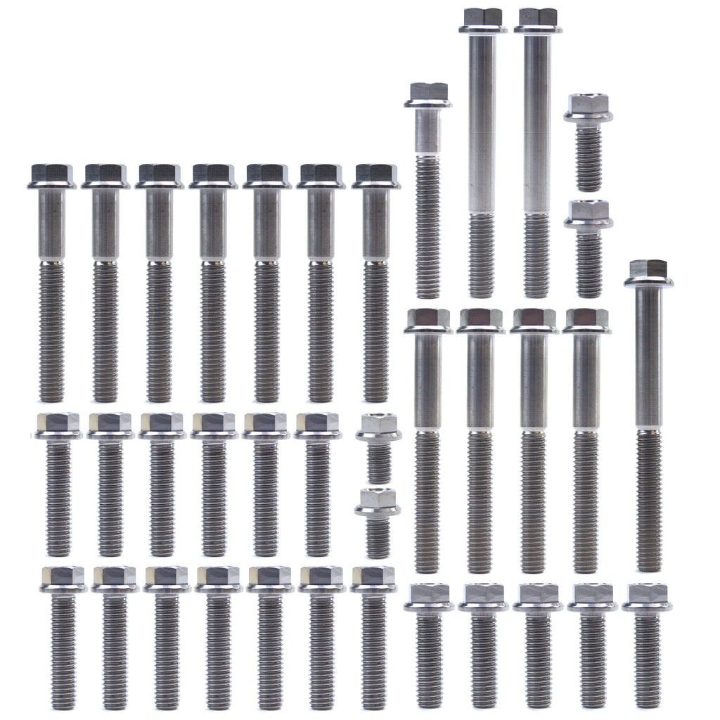 KTM HUQ 85 TITANIUM ENGINE BOLT KIT, KIT SIZE 46 BOLTS !!! MADE TO ORDER !!!