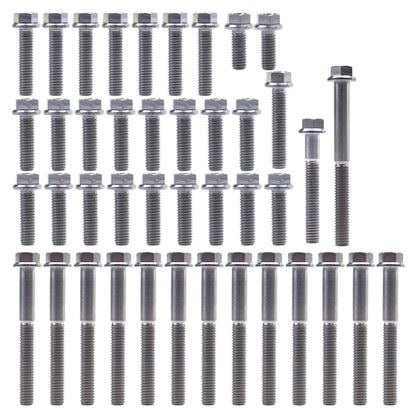 KTM HUQ 125/150 TITANIUM ENGINE BOLT KIT, KIT SIZE 42 BOLTS !!! MADE TO ORDER !!!