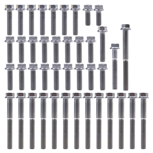KTM HUQ 125/150 TITANIUM ENGINE BOLT KIT, KIT SIZE 42 BOLTS !!! MADE TO ORDER !!!