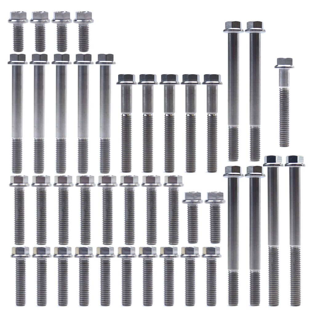 KTM HUQ 250/350 TITANIUM ENGINE BOLT KIT, KIT SIZE 41 BOLTS