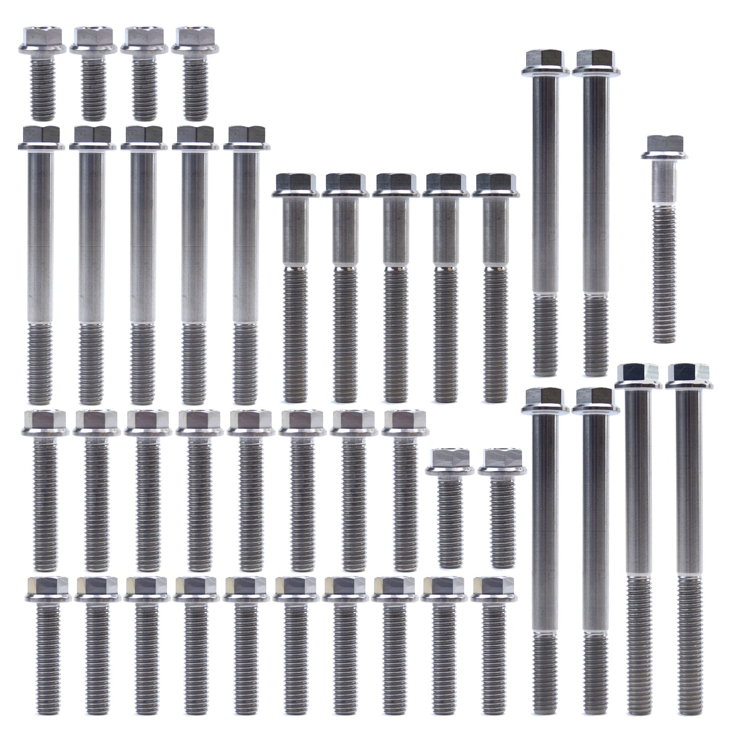 KTM HUQ 250/350 TITANIUM ENGINE BOLT KIT, KIT SIZE 41 BOLTS