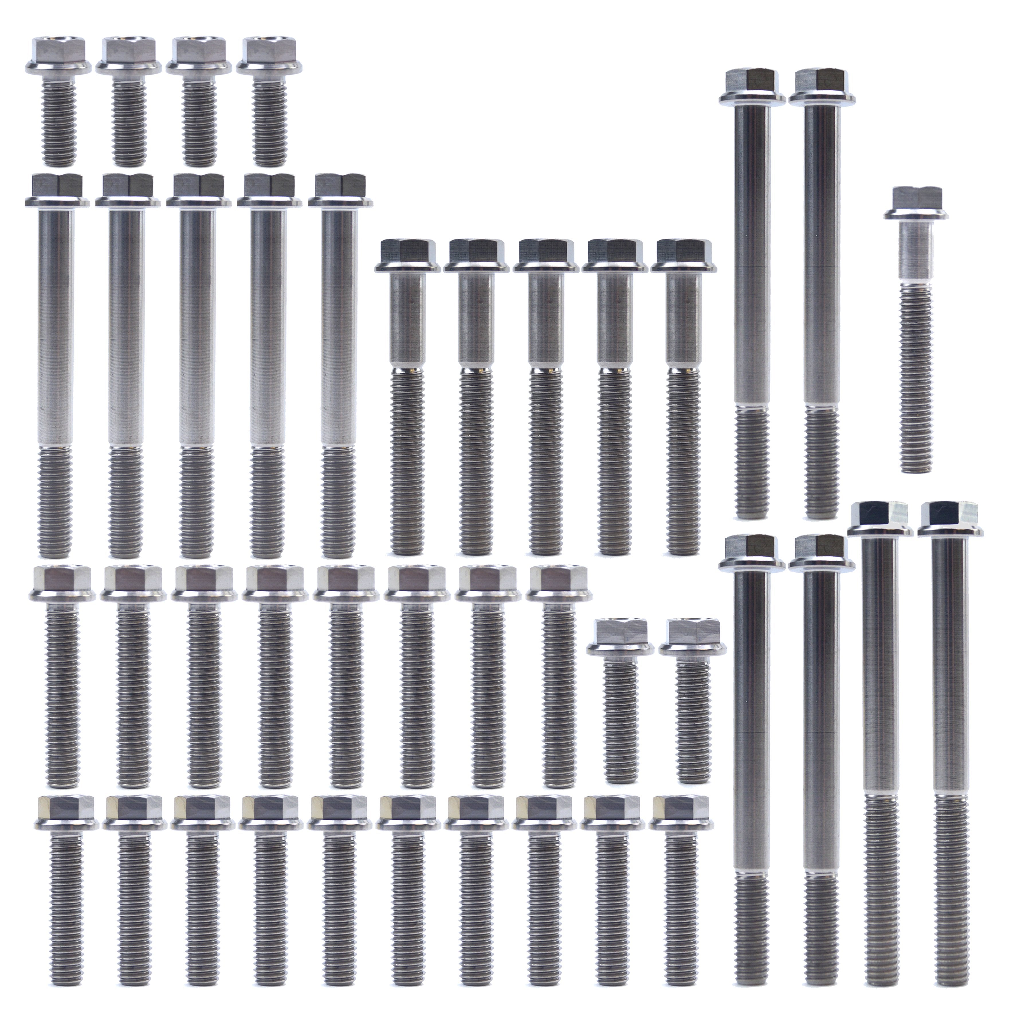 KTM HUQ 250/350 TITANIUM ENGINE BOLT KIT, KIT SIZE 41 BOLTS