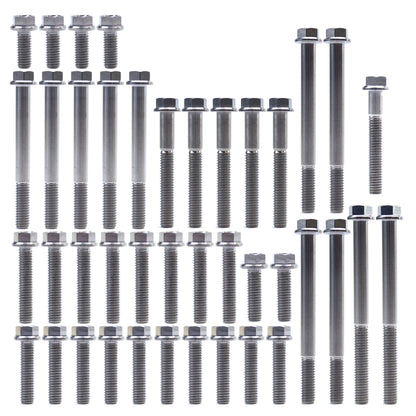KTM HUQ 250/350 TITANIUM ENGINE BOLT KIT, KIT SIZE 41 BOLTS