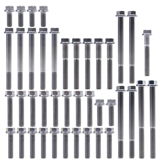 KTM HUQ 250/350 TITANIUM ENGINE BOLT KIT, KIT SIZE 41 BOLTS