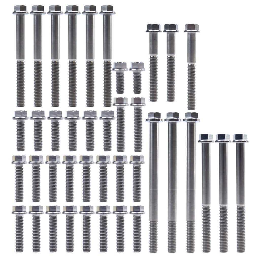 KTM HUQ 450 TITANIUM ENGINE BOLT KIT, KIT SIZE 41 BOLTS !!! MADE TO ORDER !!!