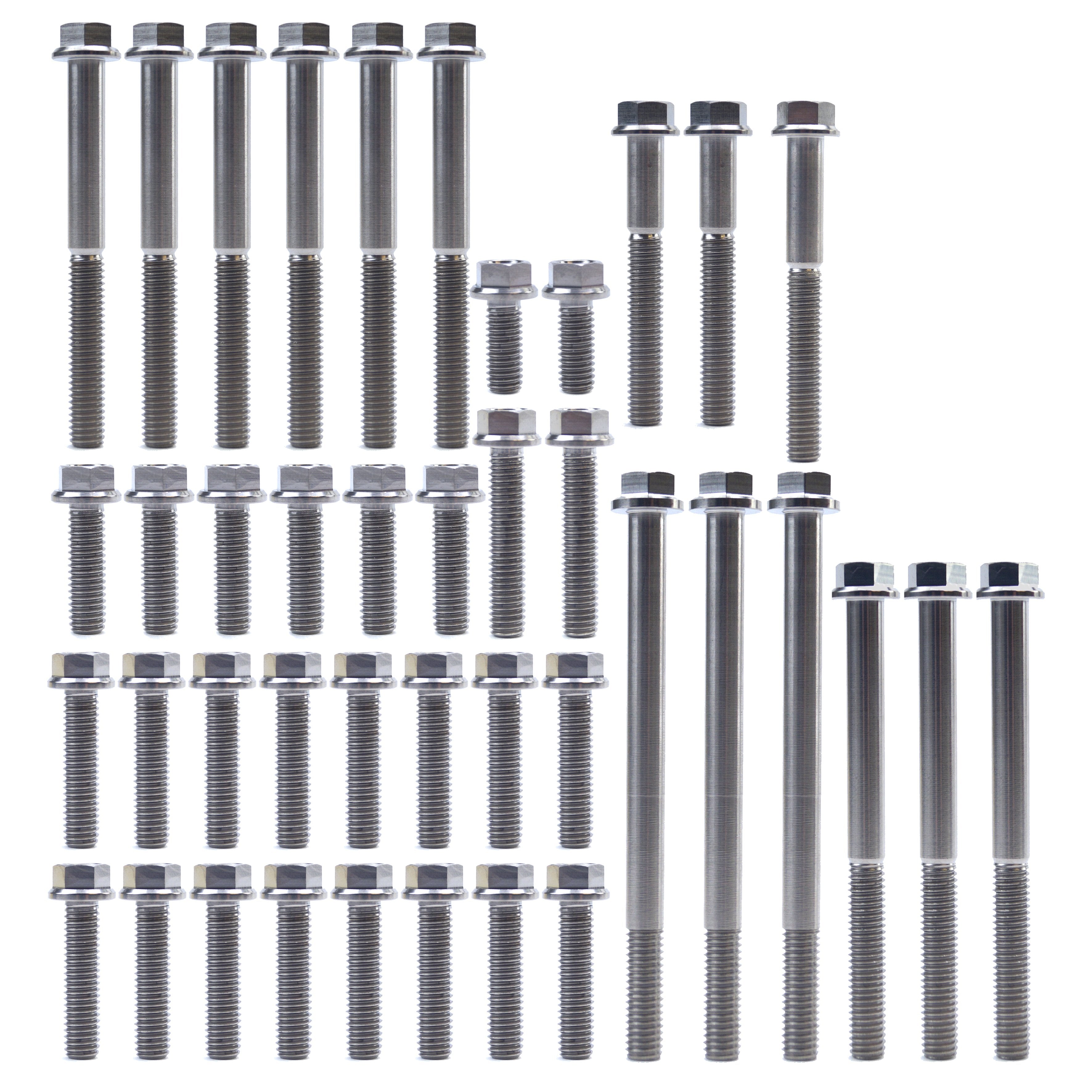 KTM HUQ 450 TITANIUM ENGINE BOLT KIT, KIT SIZE 41 BOLTS !!! MADE TO ORDER !!!