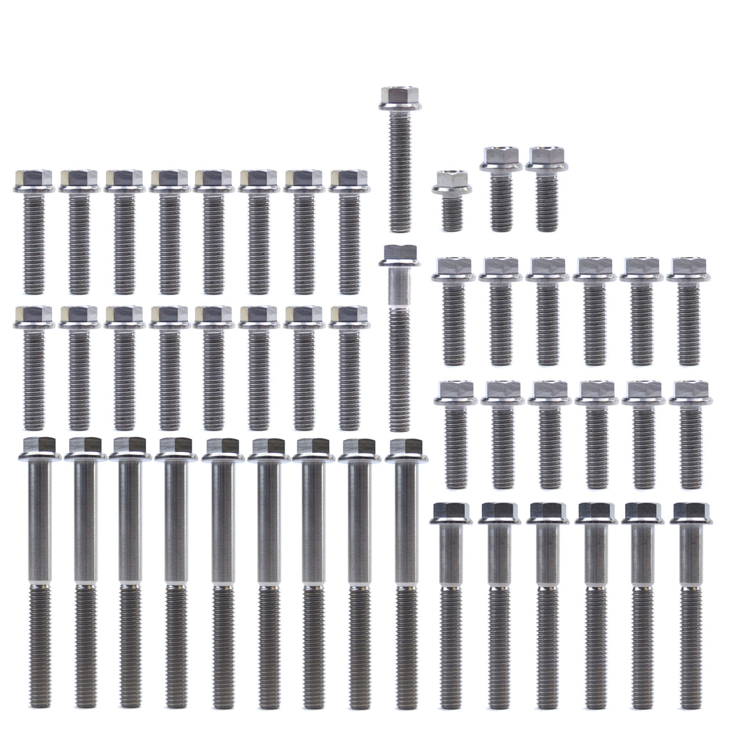 KTM HUQ TE EXC TITANIUM ENGINE BOLT KIT, KIT SIZE 48 BOLTS !!! MADE TO ORDER !!!