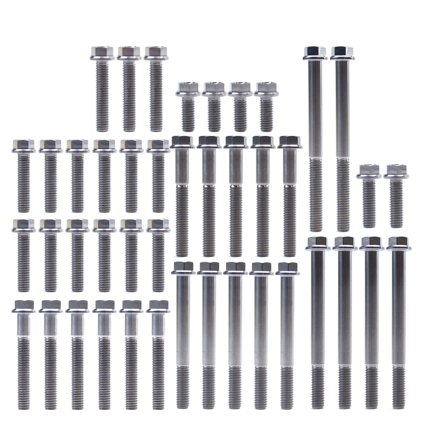 KTM HUQ FE EXC-F TITANIUM ENGINE BOLT KIT, KIT SIZE 43 BOLTS !!! MADE TO ORDER !!!