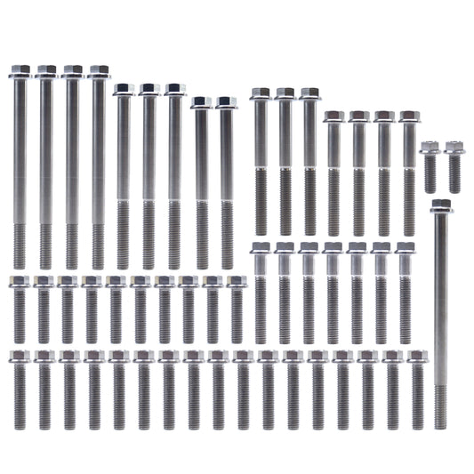 ENGINE BOLT KIT CR 125 R 90-07, KIT SIZE 53 BOLTS !!! MADE TO ORDER !!! TITANIUM BOLT KIT