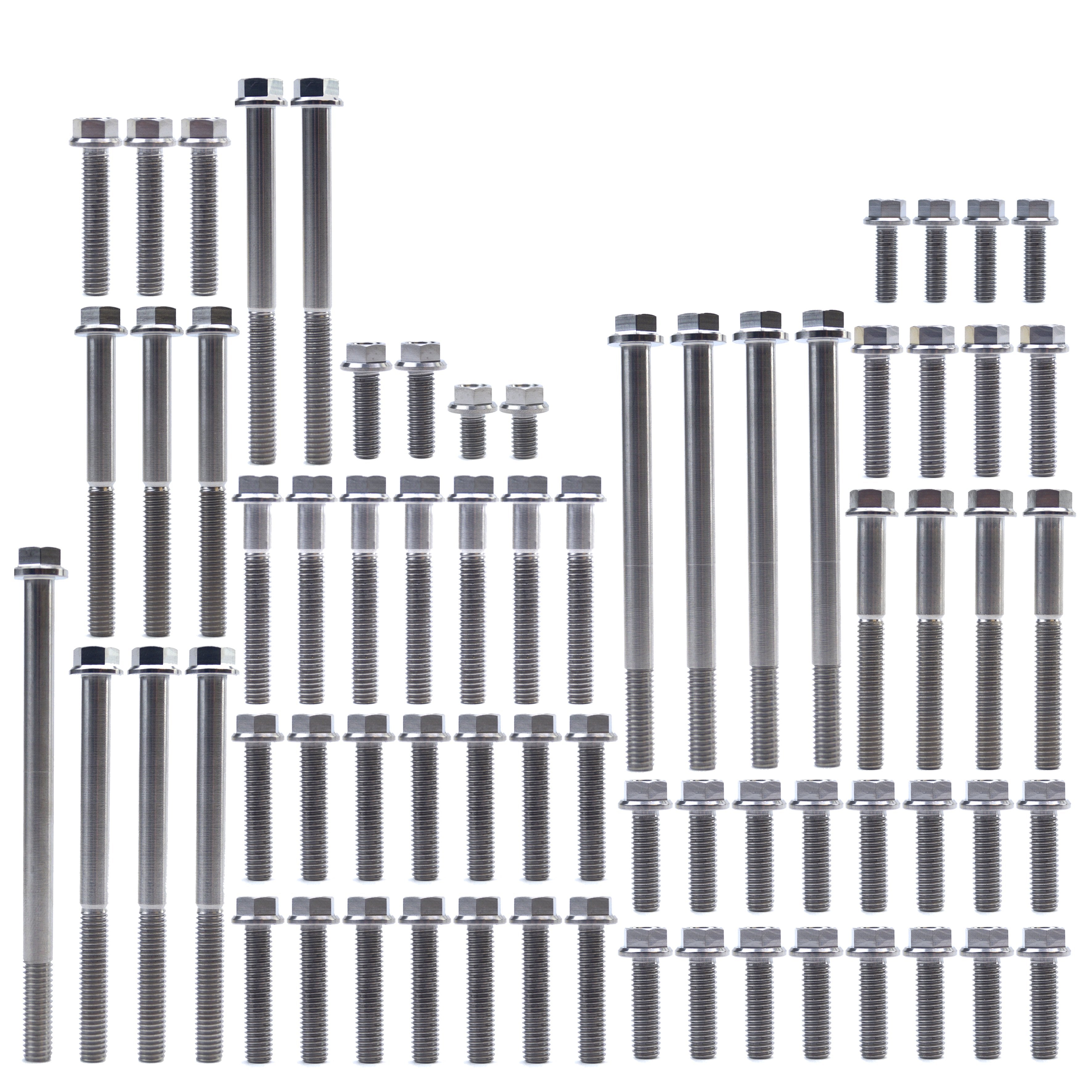 ENGINE BOLT KIT CR 250 R 92-07, KIT SIZE 35 BOLTS !!! MADE TO ORDER !!! TITANIUM BOLT KIT