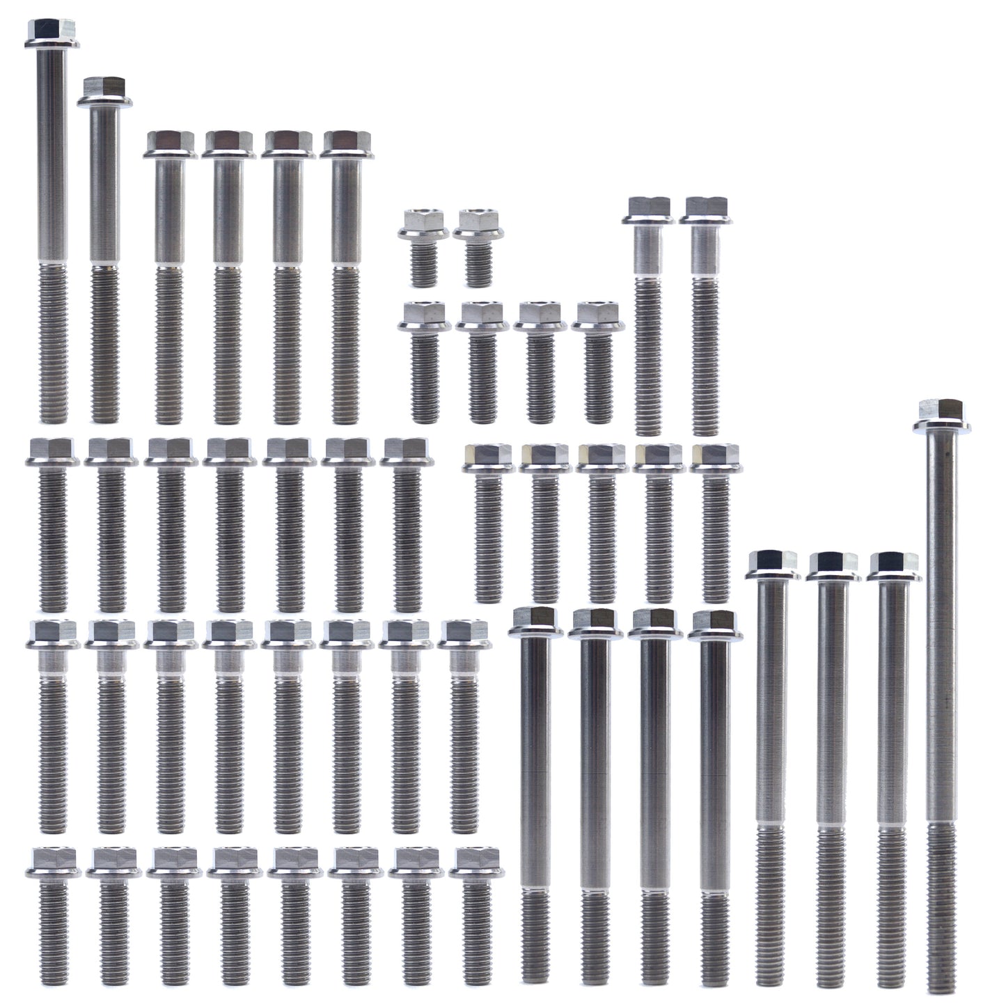 ENGINE BOLT KIT CR 500 R 86-01, KIT SIZE 49 BOLTS !!! MADE TO ORDER !!! TITANIUM BOLT KIT