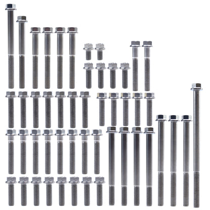 ENGINE BOLT KIT CR 500 R 86-01, KIT SIZE 49 BOLTS !!! MADE TO ORDER !!! TITANIUM BOLT KIT