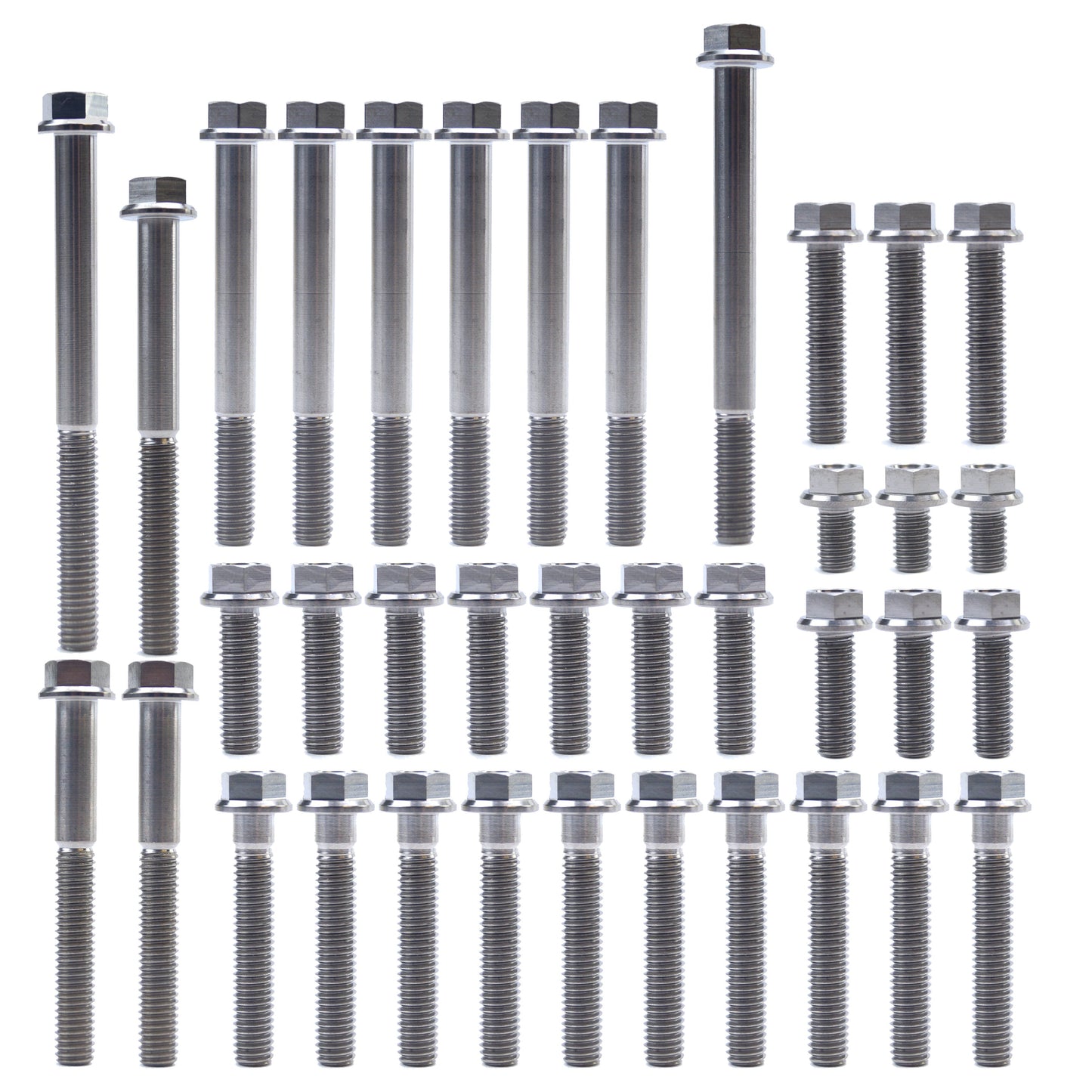 ENGINE BOLT KIT CR 80/85 R, KIT SIZE 37 BOLTS !!! MADE TO ORDER !!! TITANIUM BOLT KIT