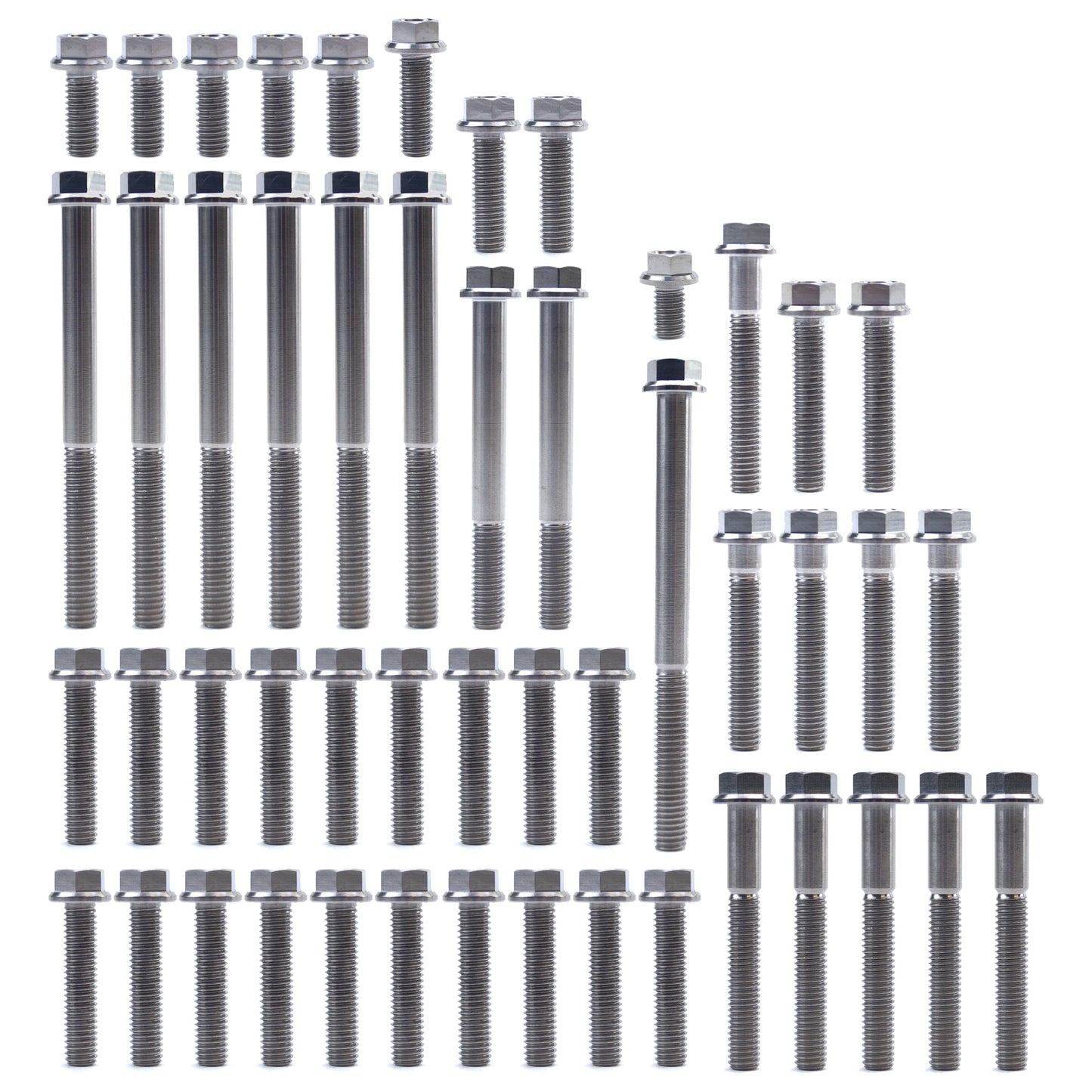 ENGINE BOLT KIT CRF 150 R 07-20, KIT SIZE 49 BOLTS !!! MADE TO ORDER !!! TITANIUM BOLT KIT