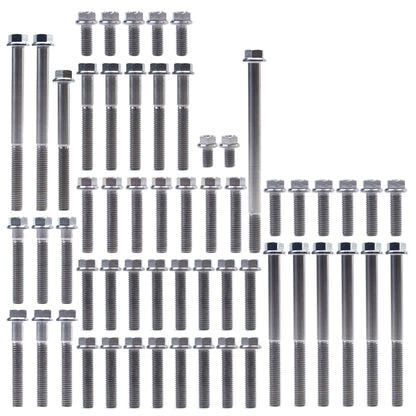 ENGINE BOLT KIT CRF 250 R 04-09, KIT SIZE 58 BOLTS !!! MADE TO ORDER !!! TITANIUM BOLT KIT