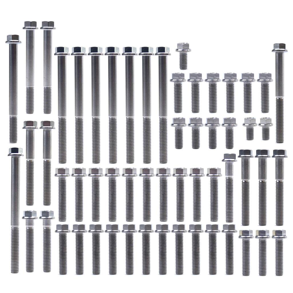 ENGINE BOLT KIT CRF 250 R 10-17, KIT SIZE 57BOLTS !!! MADE TO ORDER !!! TITANIUM BOLT KIT