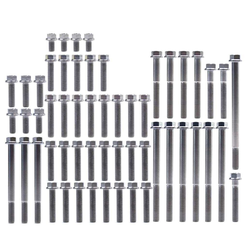 ENGINE BOLT KIT CRF 450 R 02-08, KIT SIZE 56 BOLTS !!! MADE TO ORDER !!! TITANIUM BOLT KIT