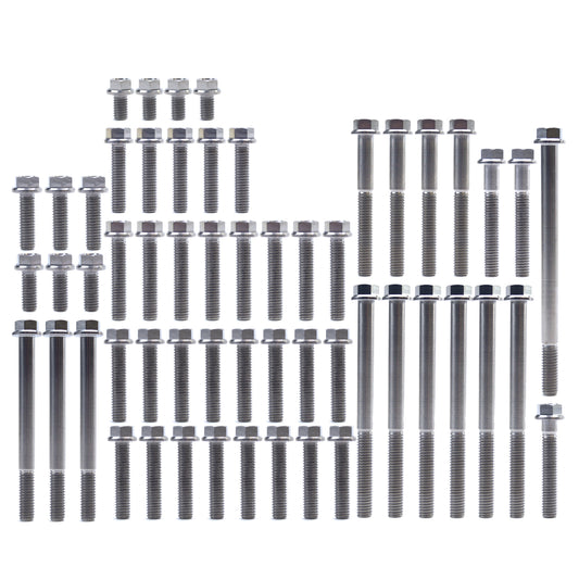 ENGINE BOLT KIT CRF 450 R 02-08, KIT SIZE 56 BOLTS !!! MADE TO ORDER !!! TITANIUM BOLT KIT