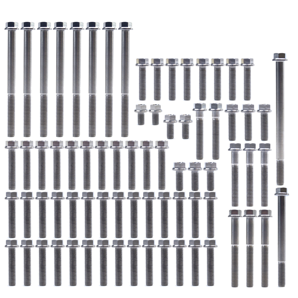 ENGINE BOLT KIT CRF 450 X 05-17, KIT SIZE 60 BOLTS !!! MADE TO ORDER !!! TITANIUM BOLT KIT