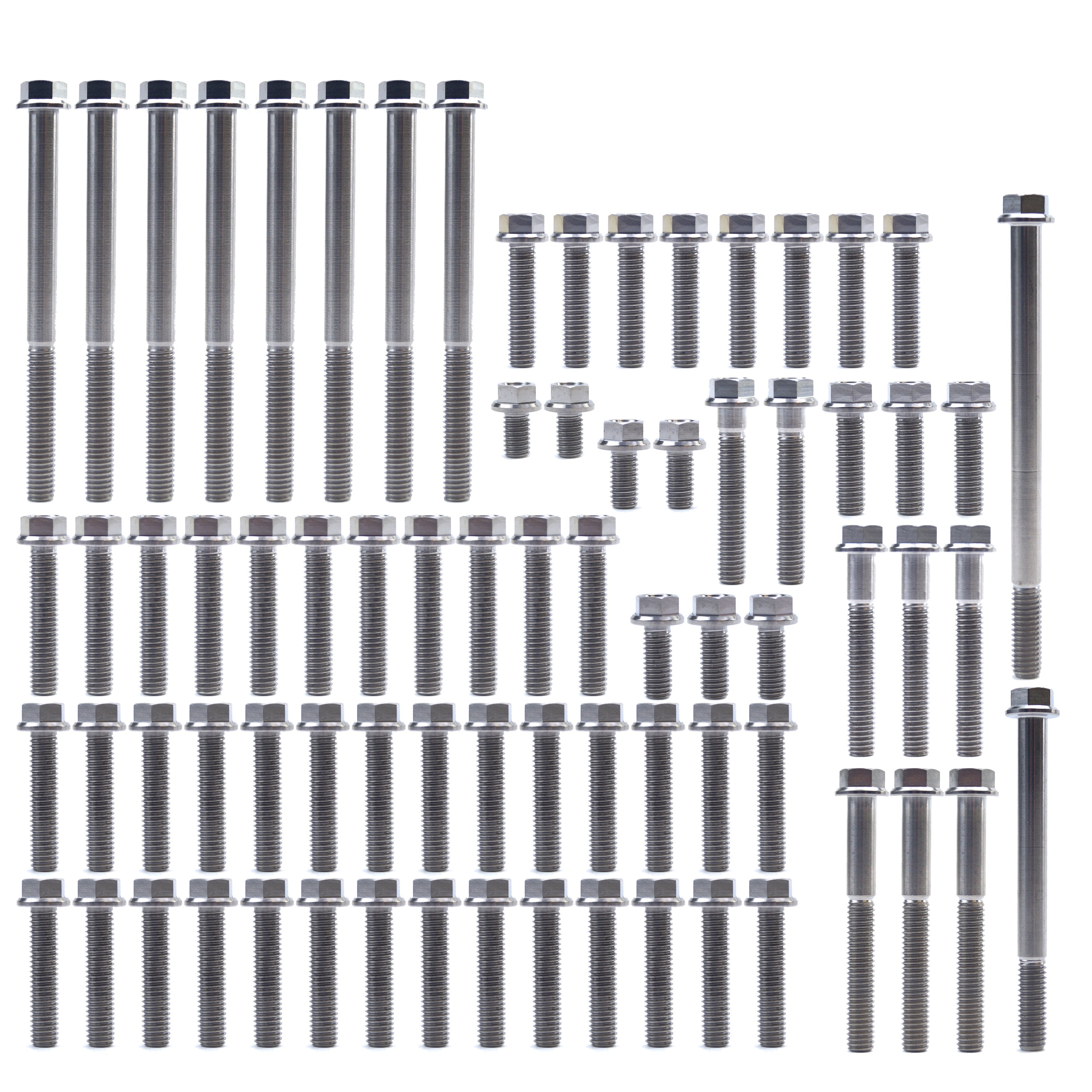 ENGINE BOLT KIT CRF 450 X 05-17, KIT SIZE 60 BOLTS !!! MADE TO ORDER !!! TITANIUM BOLT KIT