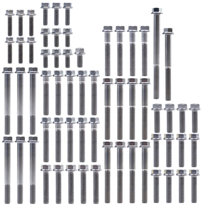 ENGINE BOLT KIT KTM HUSQ 125/150/200, KIT SIZE 63 BOLTS !!! MADE TO ORDER !!! TITANIUM BOLT KIT