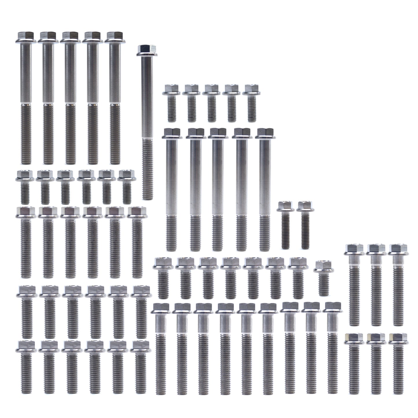 ENGINE BOLT KIT KTM HUSQ 250/300, KIT SIZE 65 BOLTS !!! MADE TO ORDER !!! TITANIUM BOLT KIT