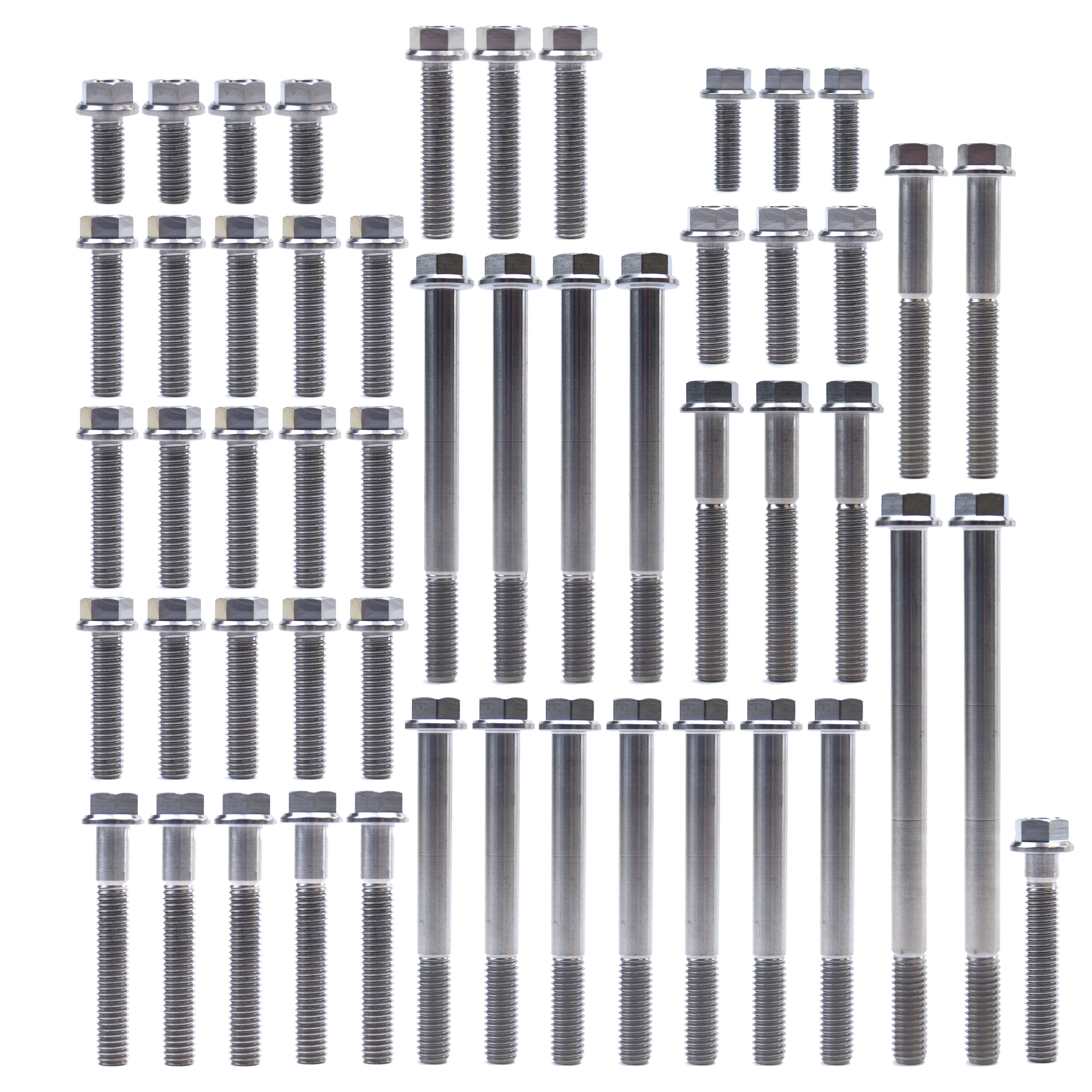 ENGINE BOLT KIT KTM HUSQ 250/350, KIT SIZE 52 BOLTS !!! MADE TO ORDER !!! TITANIUM BOLT KIT