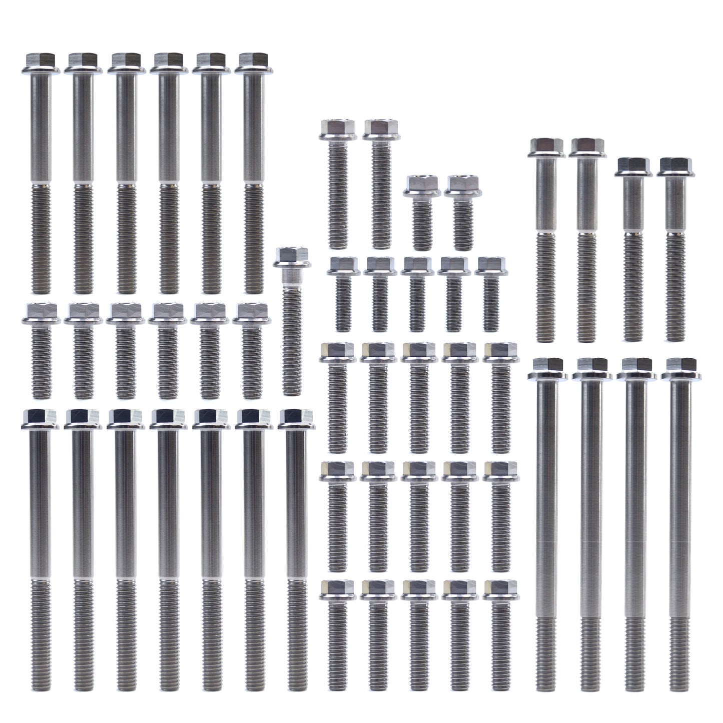 ENGINE BOLT KIT KTM HUSQ 450/500, KIT SIZE 52 BOLTS / !!! MADE TO ORDER !!! TITANIUM BOLT KIT