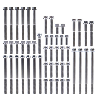 ENGINE BOLT KIT KTM HUSQ 450/500, KIT SIZE 52 BOLTS / !!! MADE TO ORDER !!! TITANIUM BOLT KIT