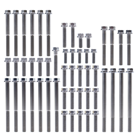 ENGINE BOLT KIT KTM HUSQ 450/500, KIT SIZE 52 BOLTS / !!! MADE TO ORDER !!! TITANIUM BOLT KIT