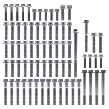 ENGINE BOLT KIT KX 125 85-05, KIT SIZE 74 BOLTS !!! MADE TO ORDER !!! TITANIUM BOLT KIT