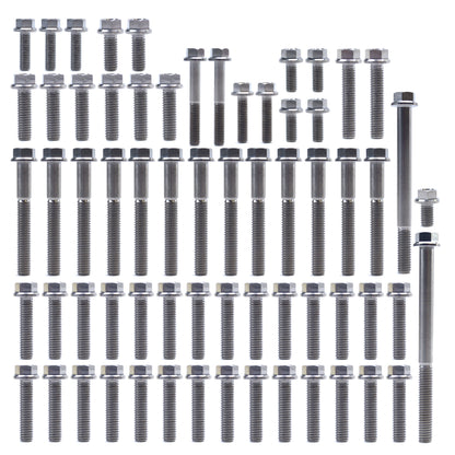 ENGINE BOLT KIT KX 250 88-07, KIT SIZE 65 BOLTS !!! MADE TO ORDER !!! TITANIUM BOLT KIT