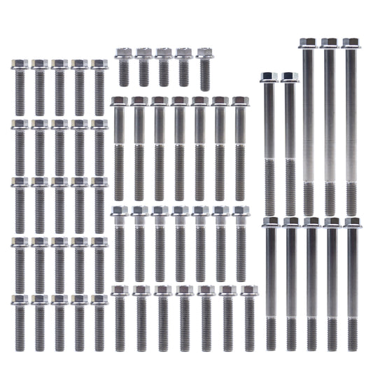 ENGINE BOLT KIT KX 450 F 16-20, KIT SIZE 61 BOLTS !!! MADE TO ORDER !!! TITANIUM BOLT KIT
