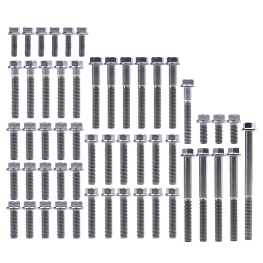 ENGINE BOLT KIT KTM 450/525, KIT SIZE 53 BOLTS !!! MADE TO ORDER !!! TITANIUM BOLT KIT