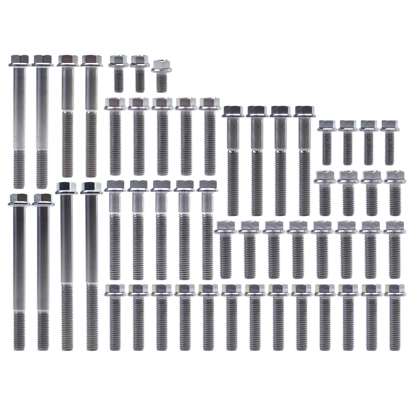 ENGINE BOLT KIT RM 125 98-07, KIT SIZE 54 BOLTS !!! MADE TO ORDER !!! TITANIUM BOLT KIT