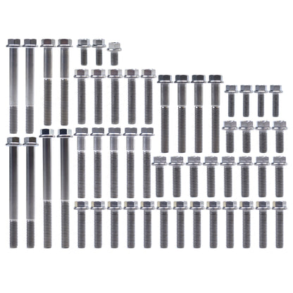 ENGINE BOLT KIT RM 125 98-07, KIT SIZE 54 BOLTS !!! MADE TO ORDER !!! TITANIUM BOLT KIT