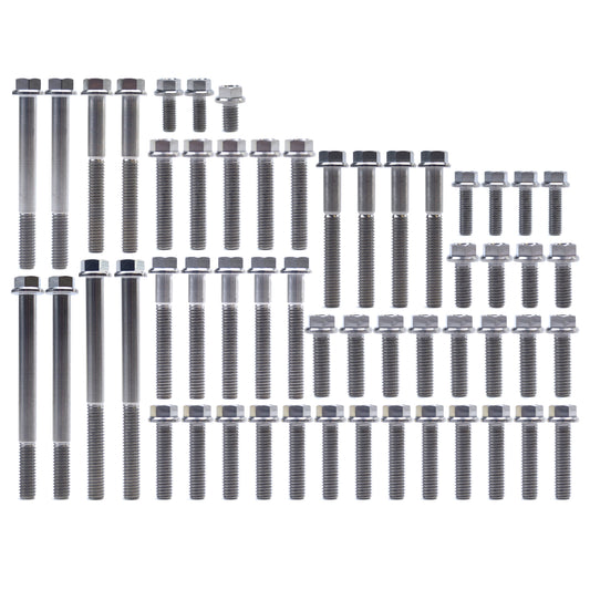 ENGINE BOLT KIT RM 125 98-07, KIT SIZE 54 BOLTS !!! MADE TO ORDER !!! TITANIUM BOLT KIT